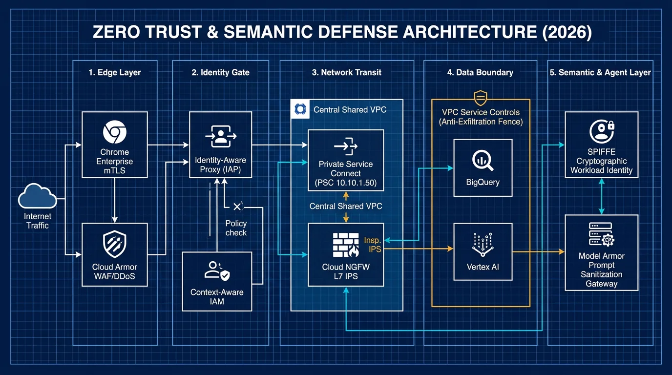 Zero Trust & Semantic Defense Architecture Blueprint (2026)
