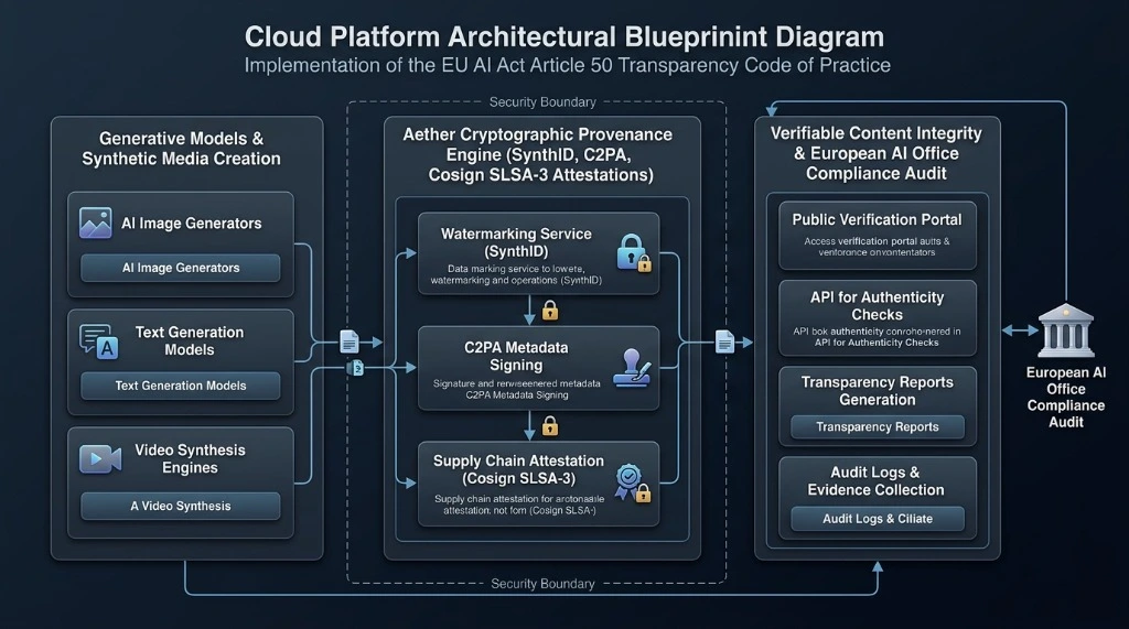 Cloud Platform Architectural Blueprint Implementation of EU AI Act Article 50
