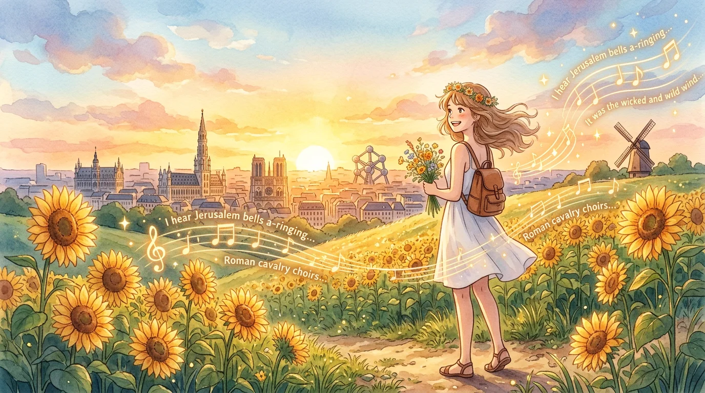 Chloé Summer Melody Tournesols Bruxelles Coucher de Soleil